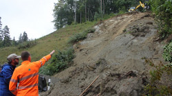 Sanierung No. 2 für den Hangrutsch an der Renentalstrasse in Berlingen